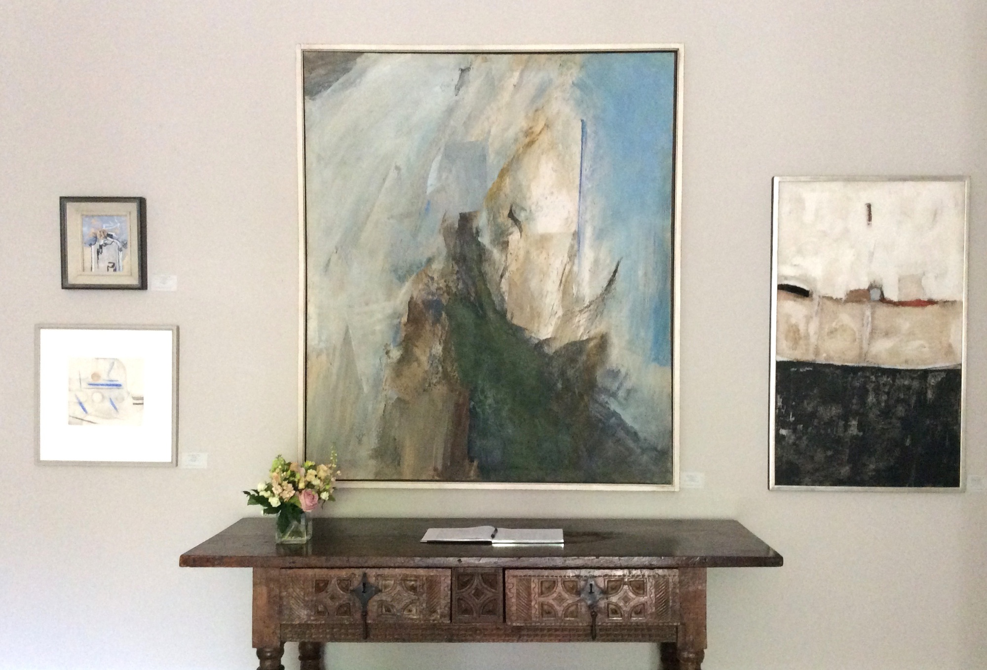 Installation view of Land, Holland Park, London