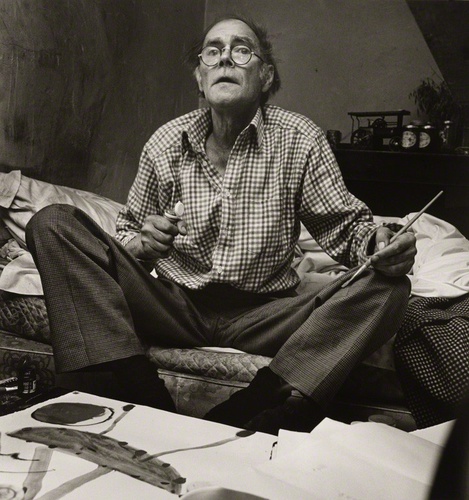 Photograph of Roger Hilton painting, 1973