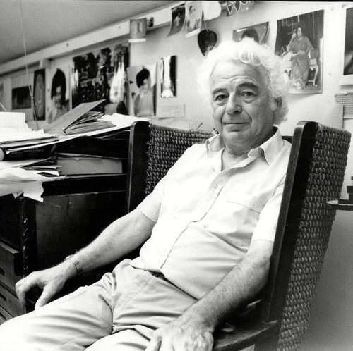 Benjamin Creme in his studio, London, 1989