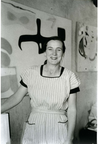 Photograph of Agnes Martin, 1977
