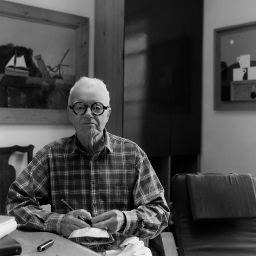 Photograph of Kenneth Rowntree, taken by Bernard Mitchell, 1996