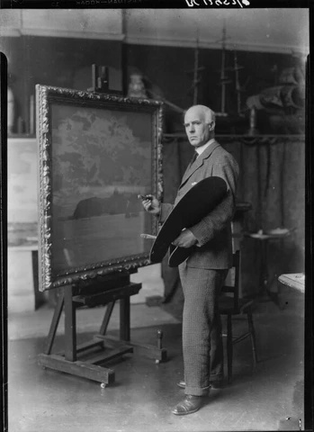Photogrpah of John Arnesby Brown painting, date unknown