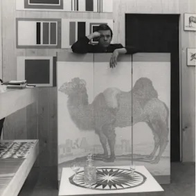 Photograph of Barry Daniels in his studio