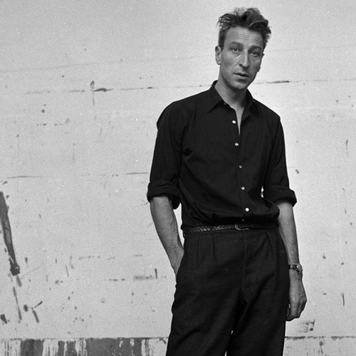 Photograph of Nicolas de Staël in his Paris studio on rue Gauguet, 1954