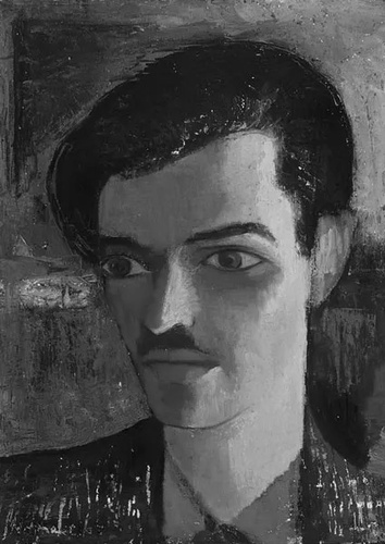 Self portrait by Thomas Nathaniel Davies, 1947