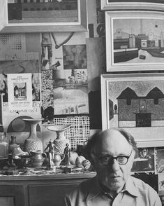 Photograph of John Christopherson in his studio, 1987