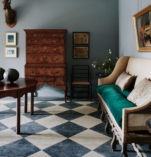 Max Rollitt interior featuring painting by Ivon Hitchens