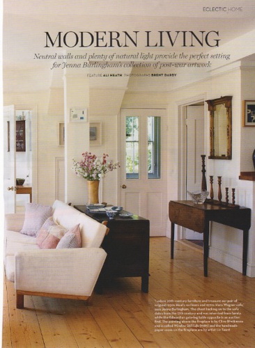 Homes and Antiques: features Jenna's home, April 2014 issue