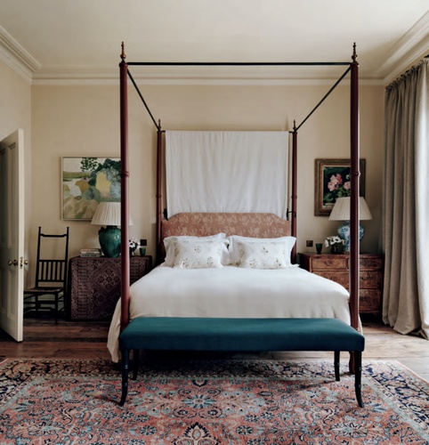 Lucy Hammond interior featuring painting by Richard Ballinger, featured in House and Garden