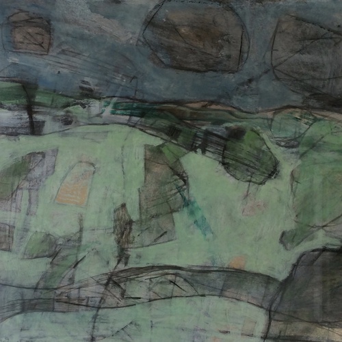 Philip Jones, Clermont March 1st, 1998, oil on paper, 21 x 29 in