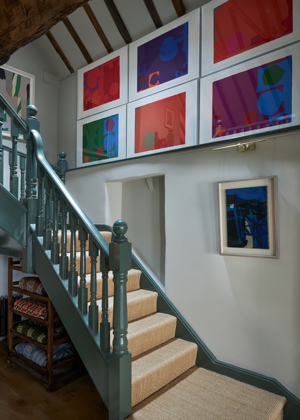Jenna Burlingham Gallery interior featuring prints by William Turnbull