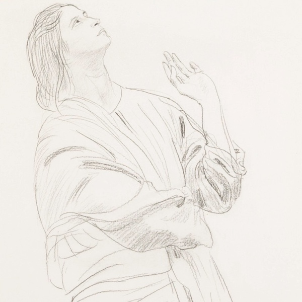 <span class="artist"><strong>Augustus John</strong></span>, <span class="title"><em>Dorelia Looking Up</em></span>
