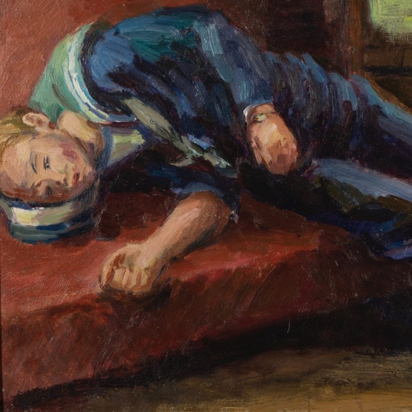 <span class="artist"><strong>Duncan Grant</strong></span>, <span class="title"><em>Sailor in a Railway Carriage</em></span>