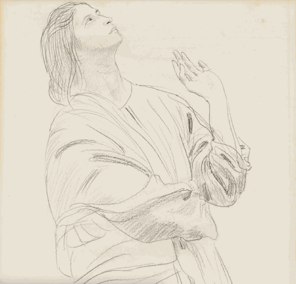 <span class="artist"><strong>Augustus John</strong></span>, <span class="title"><em>Dorelia Looking Up</em></span>