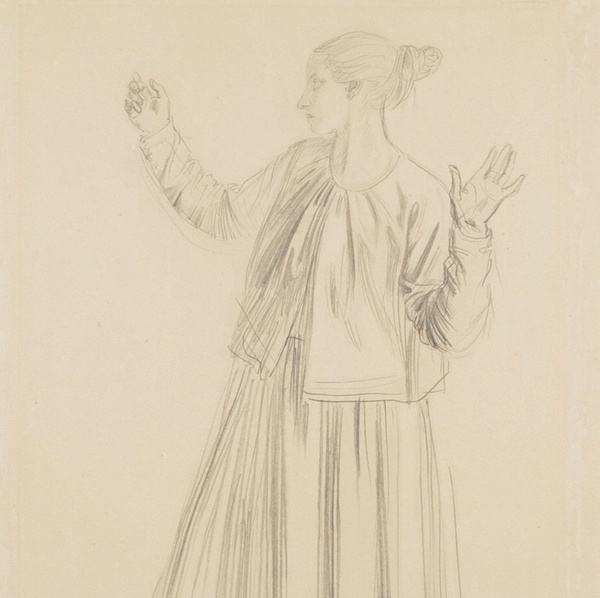 <span class="artist"><strong>Augustus John</strong></span>, <span class="title"><em>Portrait of a Lady</em>, 1909 circa</span>