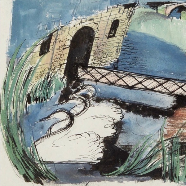 <span class="artist"><strong>Thomas Nathaniel Davies</strong></span>, <span class="title"><em>The Bridges of Cé (Les Ponts-de-Cé)</em>, 1947</span>