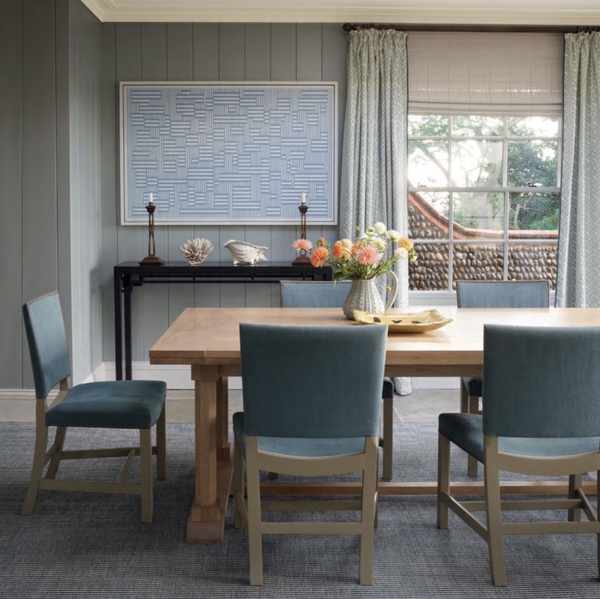 Veere Grenney interior featuring painting by Jon Probert