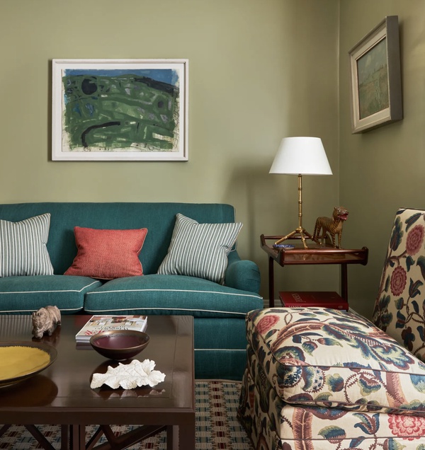 Daniel Slowik interior featuring paintings by Philip Jones and Mary Potter - featured in House and Garden